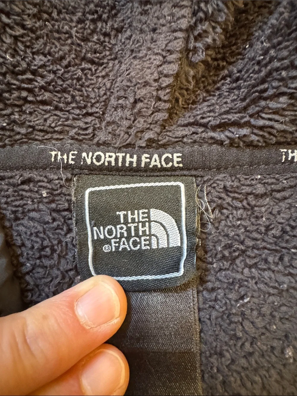 The North Face Kids Black Hooded Puffer-Style Fleece Jacket